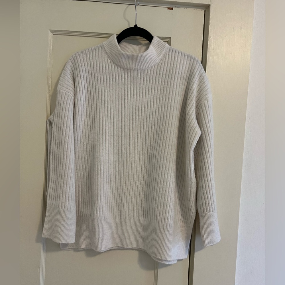 H&M mock neck ribbed sweater